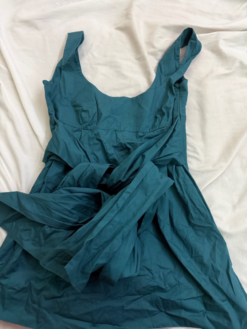 Odille Teal Scoop-Neck Top